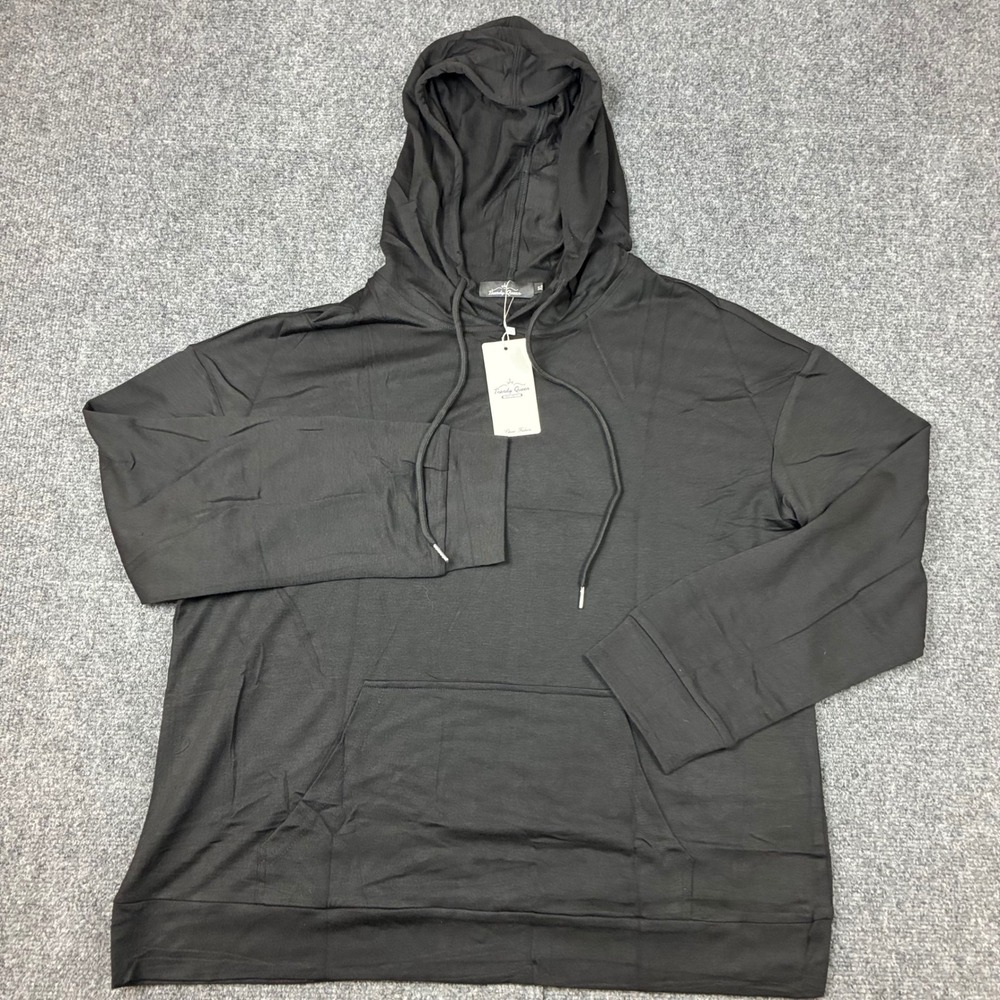 Trendy Queen Womens Size XL Black Oversized Hoodie Lightweight Sweatshirt NEW